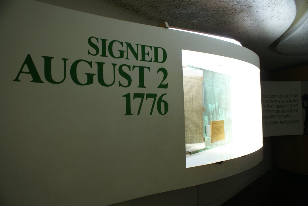 Declaration House exhibit panel